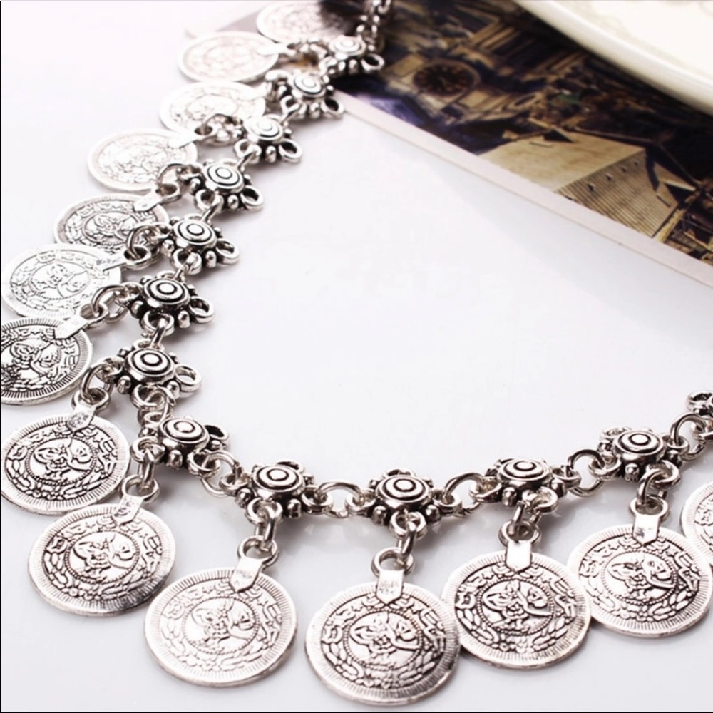 Boho Coin Necklace - Picture 3 of 3